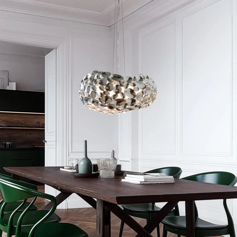 LED hanglamp Narisa 47 cm glanzend chroom