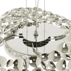 LED hanglamp Narisa 47 cm glanzend chroom