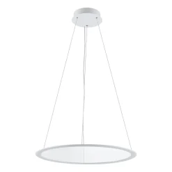 LED hanglamp PANEL, wit, Ø 63 cm, metaal, CCT, dimbaar, 50 W