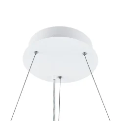 LED hanglamp PANEL, wit, Ø 63 cm, metaal, CCT, dimbaar, 50 W