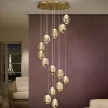 LED hanglamp Rocio 14-lamps goud Bluetooth
