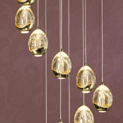 LED hanglamp Rocio 14-lamps goud Bluetooth