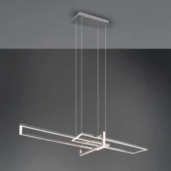 LED hanglamp Salinas, 3.000 K, nikkel mat