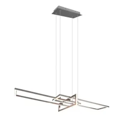 LED hanglamp Salinas, 3.000 K, nikkel mat