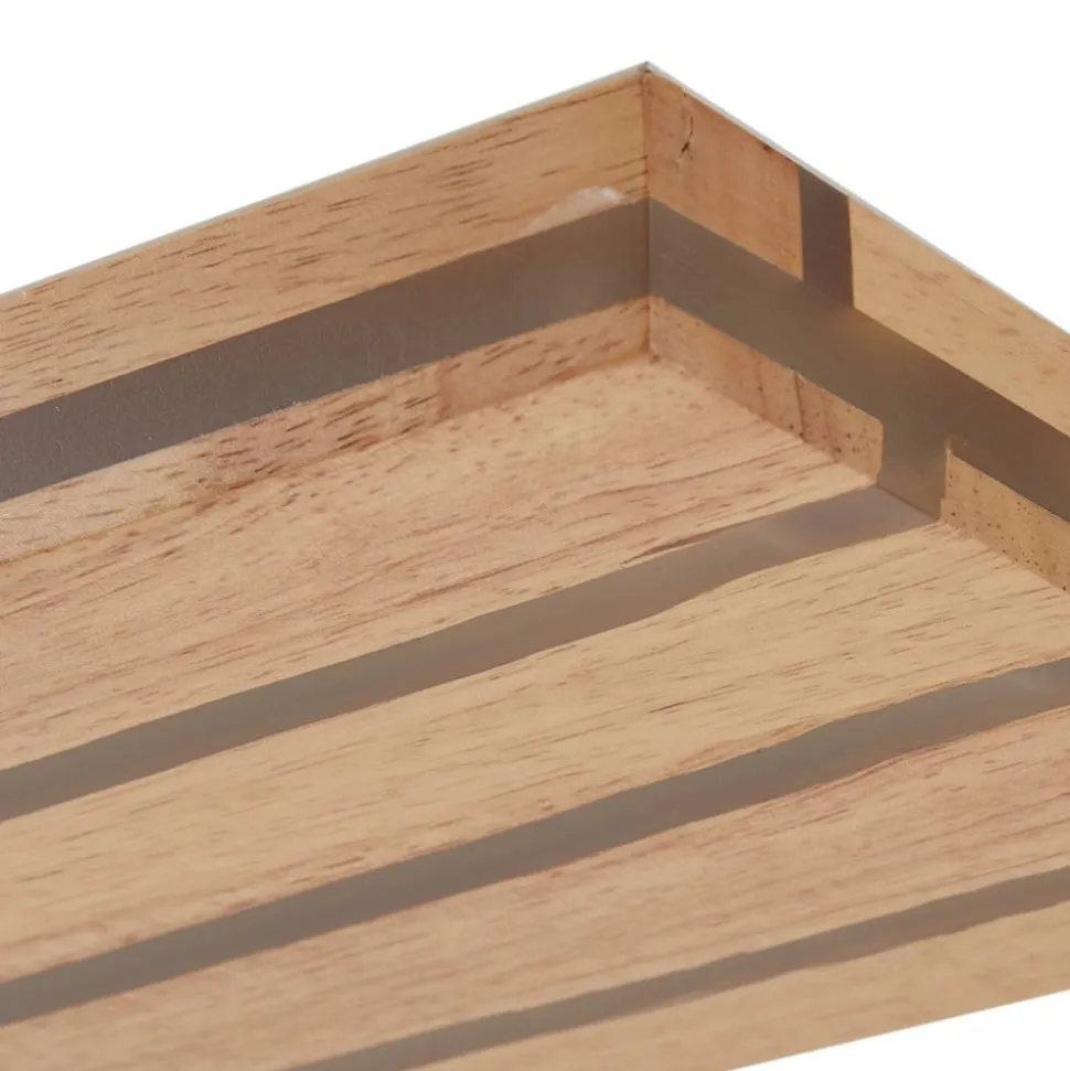 LED hanglamp Silja, hout, acryl, wit, 3000K