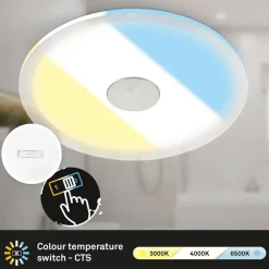 LED inbouwlamp 784 IP44 CCT Switch Ø 17cm