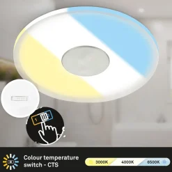 LED inbouwlamp 748 IP44 CCT Switch Ø 12cm