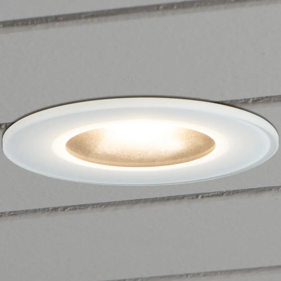 LED inbouwlamp 7875, plafond buiten, wit