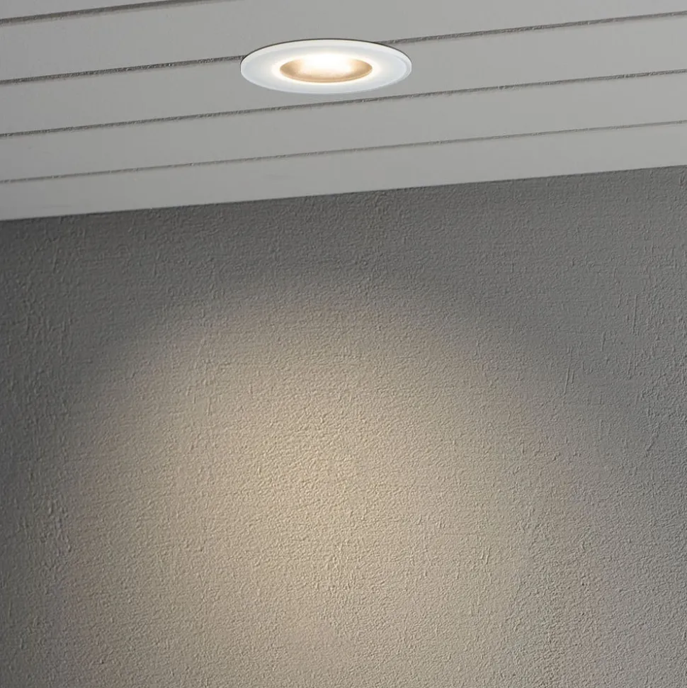 LED inbouwlamp 7875, plafond buiten, wit