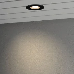 LED inbouwlamp 7875, plafond buiten zwart