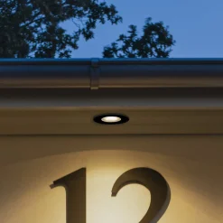 LED inbouwlamp 7875, plafond buiten zwart