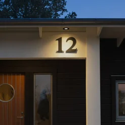 LED inbouwlamp 7875, plafond buiten zwart