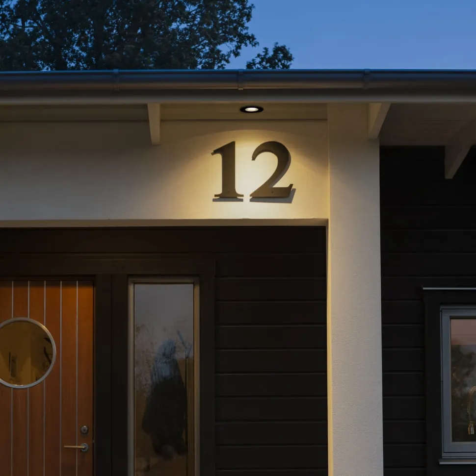 LED inbouwlamp 7875, plafond buiten zwart