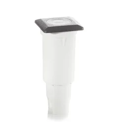 LED inbouwlamp Aldo hoekig zwart/helder 3.000K