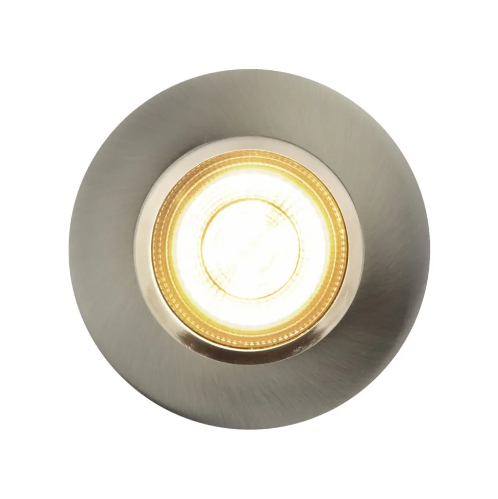 LED inbouwlamp Dorado Smart, nikkel