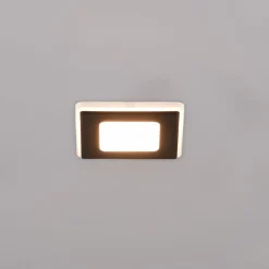 LED inbouwlamp Nimbus IP44 8,5x8,5cm 830 zwart