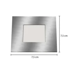 LED inbouwlamp voor inbouwdozen, zilver