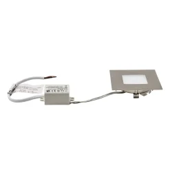 LED inbouwlamp voor inbouwdozen, zilver