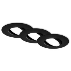 LED inbouwspot 7597 3er IP65 4.000 K zwart