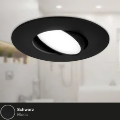 LED inbouwspot 7597 3er IP65 4.000 K zwart