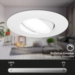 LED inbouwspot 7597 3er IP65 4.000 K wit