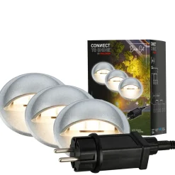 LED inbouwspot 3922034, IP65, 12 V, startset van 3, Ø 3,5 cm
