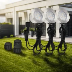 LED inbouwspot 3915032 IP67 12V 3x verlenging 4,5cm roestvrij staal