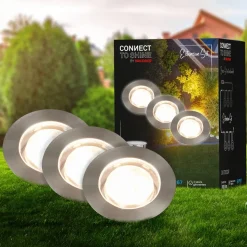 LED inbouwspot 3915032 IP67 12V 3x verlenging 4,5cm roestvrij staal