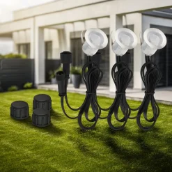 LED inbouwspot 3913032 IP67 12V 3x verlenging 3cm roestvrij staal