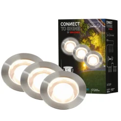 LED inbouwspot 3913032 IP67 12V 3x verlenging 3cm roestvrij staal