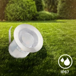 LED inbouwspot 3913032 IP67 12V 3x verlenging 3cm roestvrij staal