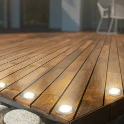 LED inbouwspot 3914032 IP67 12V 3xstarter set 4,5cm roestvrij staal