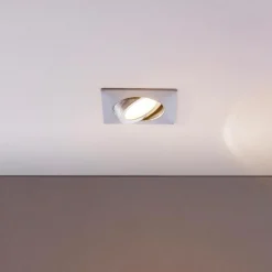 LED inbouwspot Andrej, hoekig, chroom