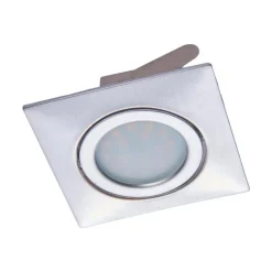 LED inbouwspot Andrej, hoekig, chroom