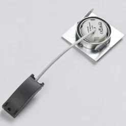 LED inbouwspot Andrej, hoekig, chroom