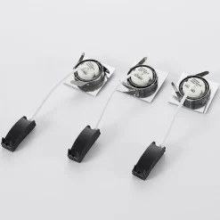 LED inbouwspot Andrej, hoekig, nikkel, set van 3