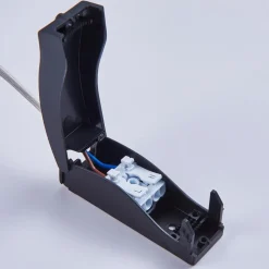 LED inbouwspot Andrej, hoekig, nikkel, set van 3