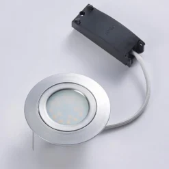 LED inbouwspot Andrej, rond, aluminium