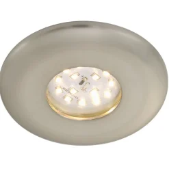 LED inbouwspot Attach One, mat nikkel, IP65