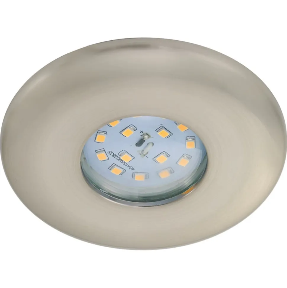 LED inbouwspot Attach One, mat nikkel, IP65