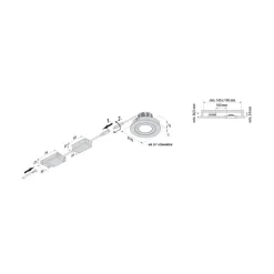 LED inbouwspot Eco SR 68 wit 4.000 K Ø 8,5 cm aluminium