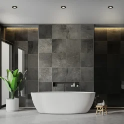 LED inbouwspot Kulana zwart set van 3 IP65