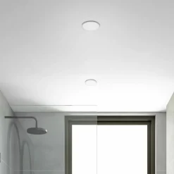 LED inbouwspot Plat, wit, set van 3, 3.000K