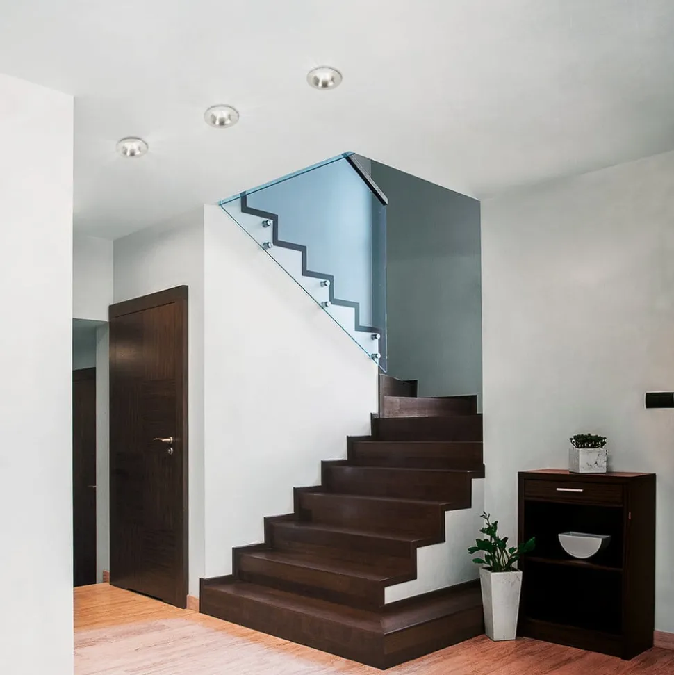 LED inbouwspot Saliceto rond stijf 2.700K nikkel