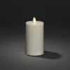 LED kaars IP44 crème wit glad Hoogte 18cm