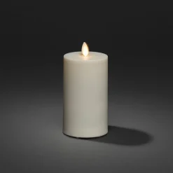 LED kaars IP44 crème wit glad Hoogte 18cm