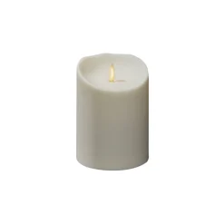 LED kaars IP44 roomwit gesmolten hoogte 14cm