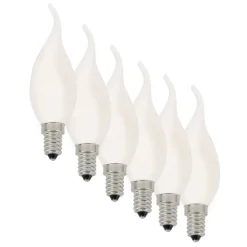 LED kaars windstoot E14 4W 450lm warmwit 6 per set