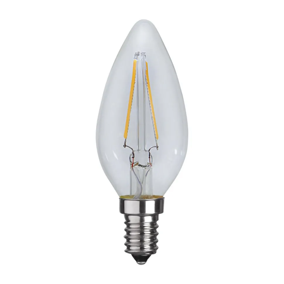 LED kaarslamp C35 filament E14 1,5W 2.700 K
