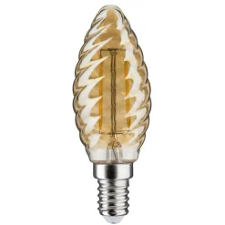 LED kaarslamp E14 4,7 goud gedraaid dimbaar